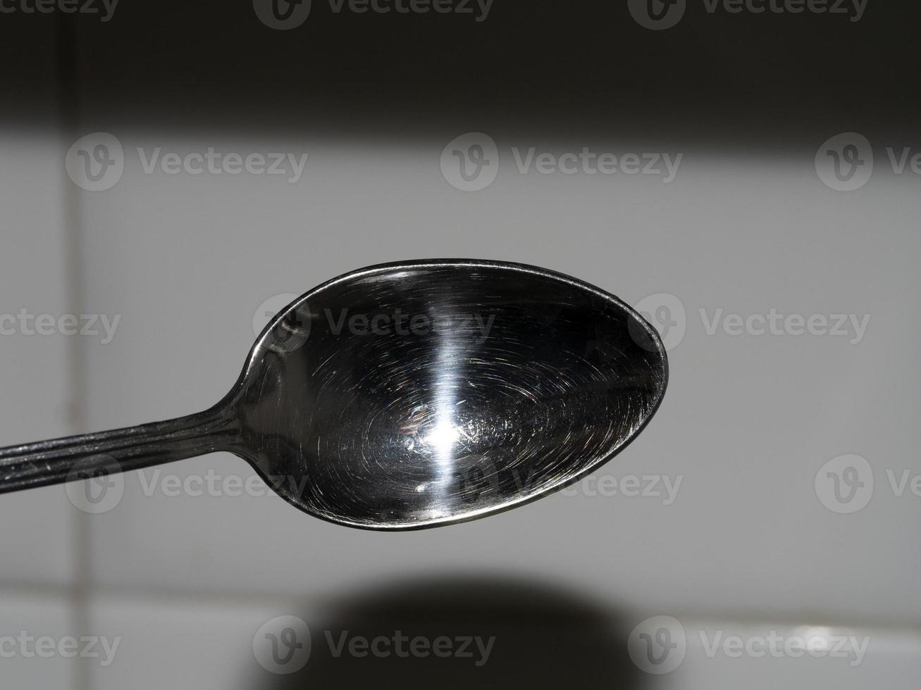 empty spoon close up macro photo