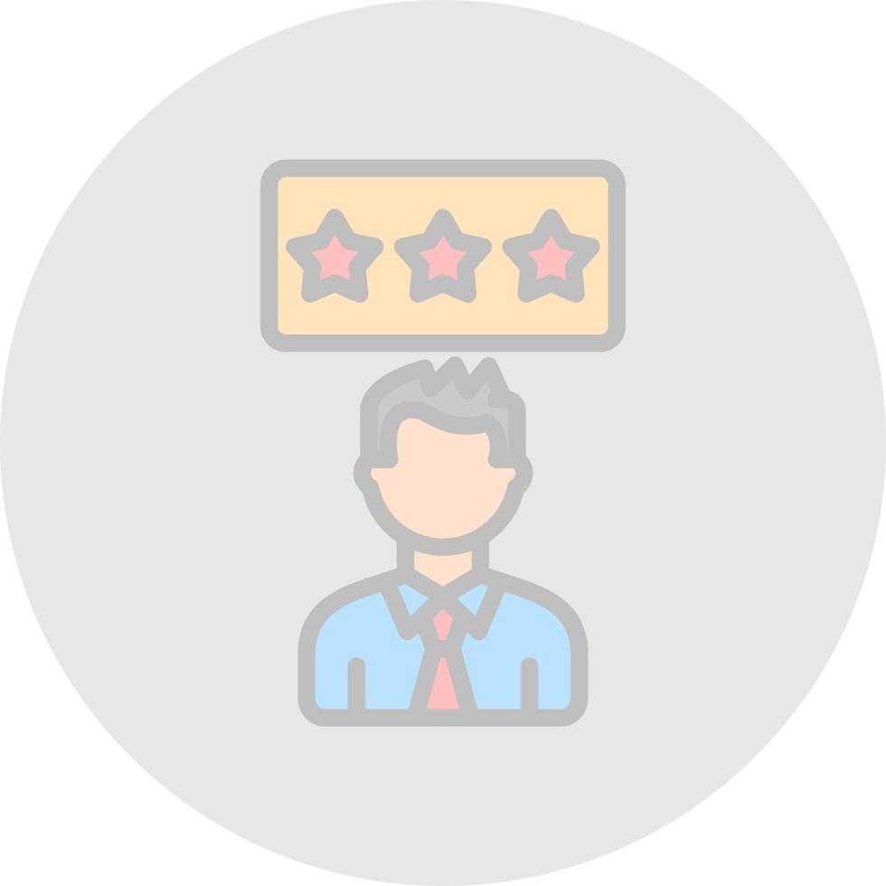 Positive Review Vector Icon Design