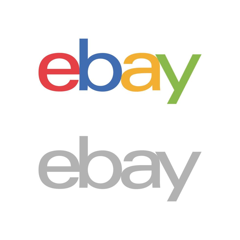 ebay logo vector, ebay icono gratis vector