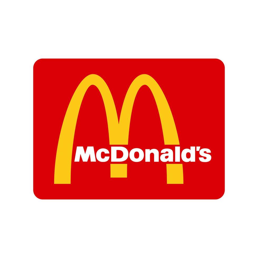 McDonalds logo vector, McDonald icono gratis vector