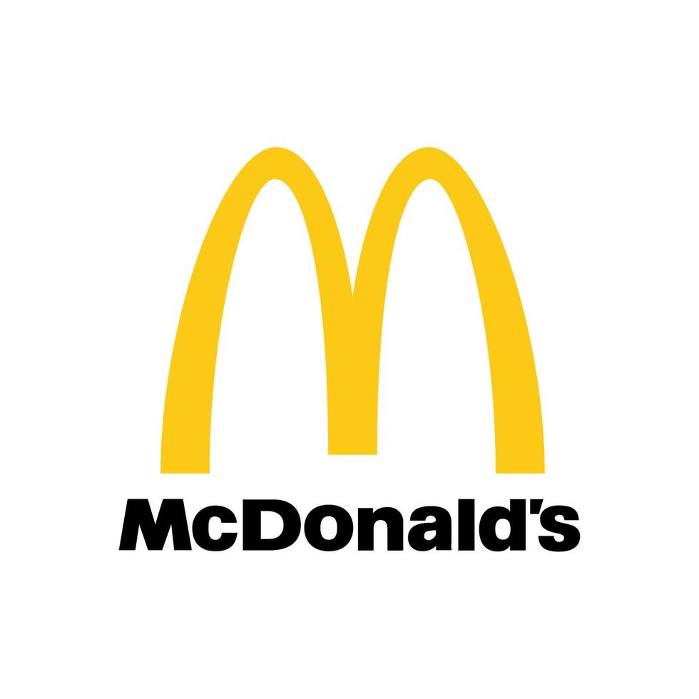 McDonalds logo vector, McDonald icono gratis vector