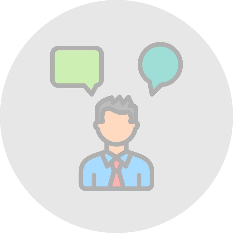Conversation Vector Icon Design