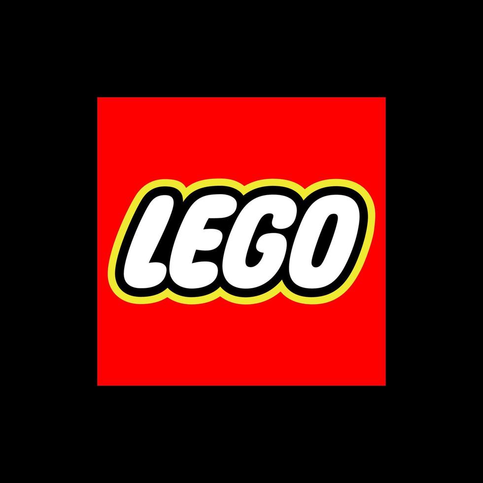 lego logo vector, lego icon free vector 20190589 Vector Art at Vecteezy