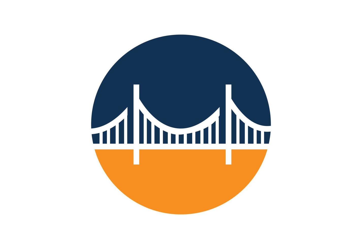 creativo resumen puente logo diseño, vector diseño modelo