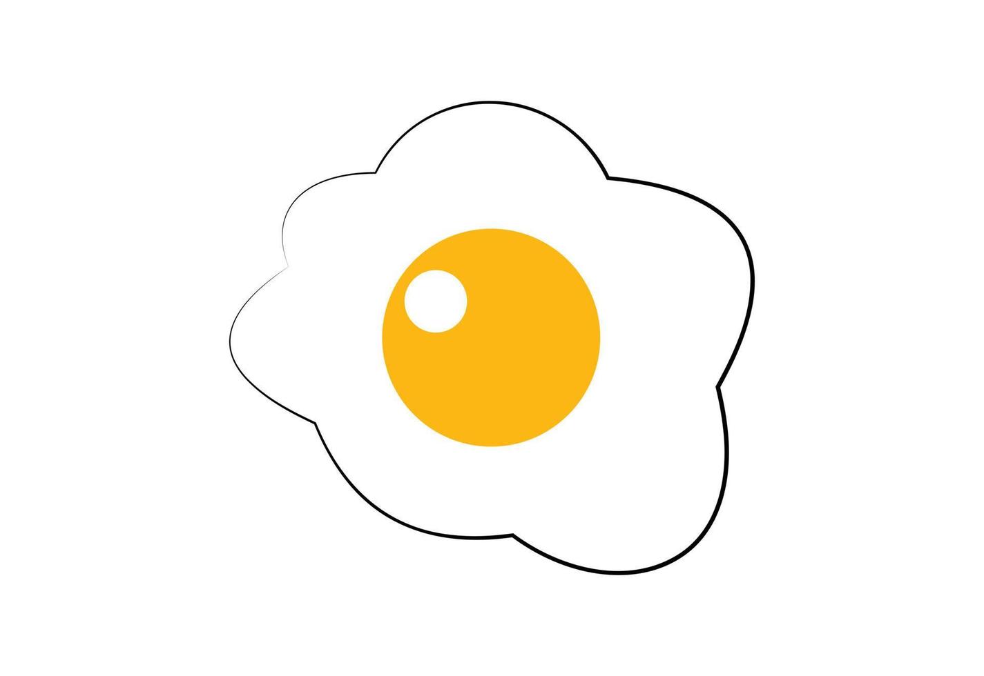 Fresco huevo logo diseño, vector diseño concepto