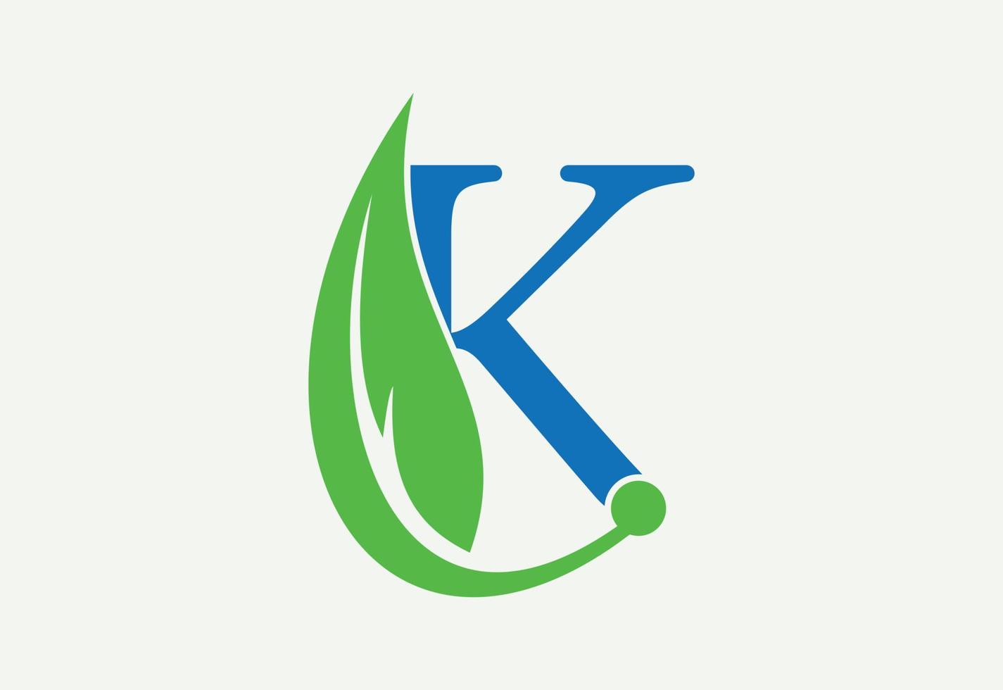 Letter K logo design template, Vector illustration