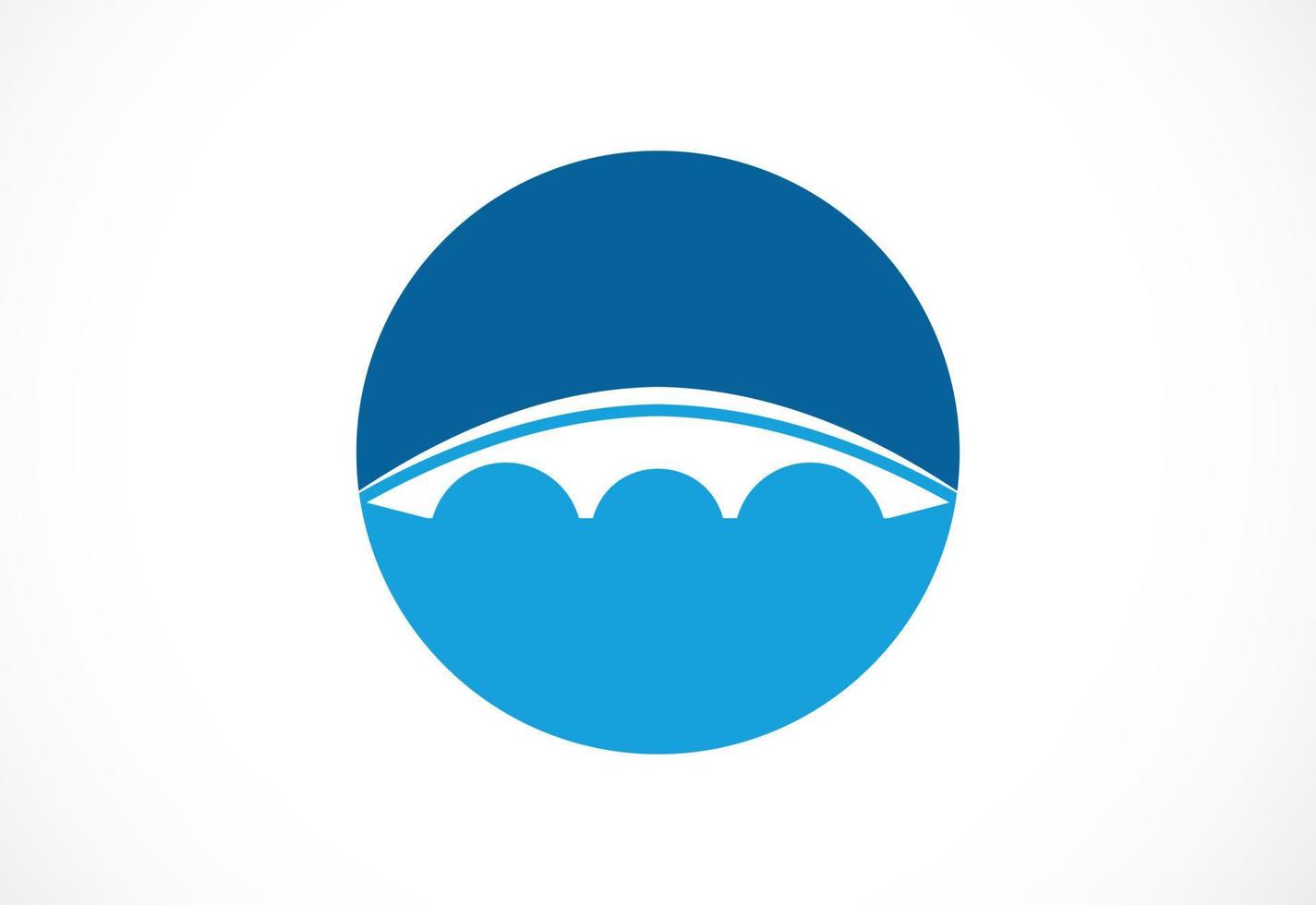 Creative abstract Bridge logo design, Vector design template