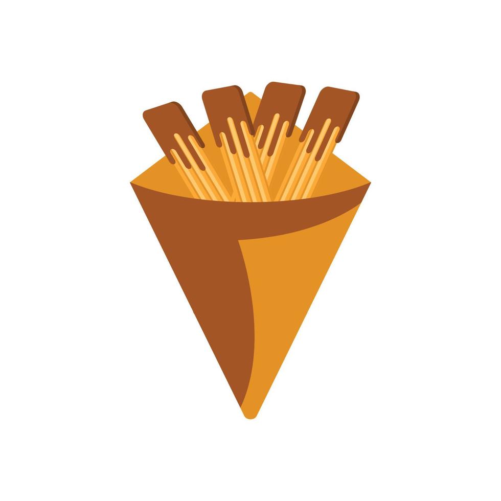 churros icono vector