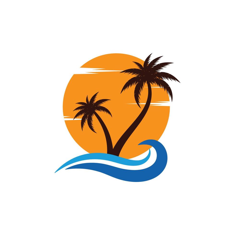 palm beach logo vector