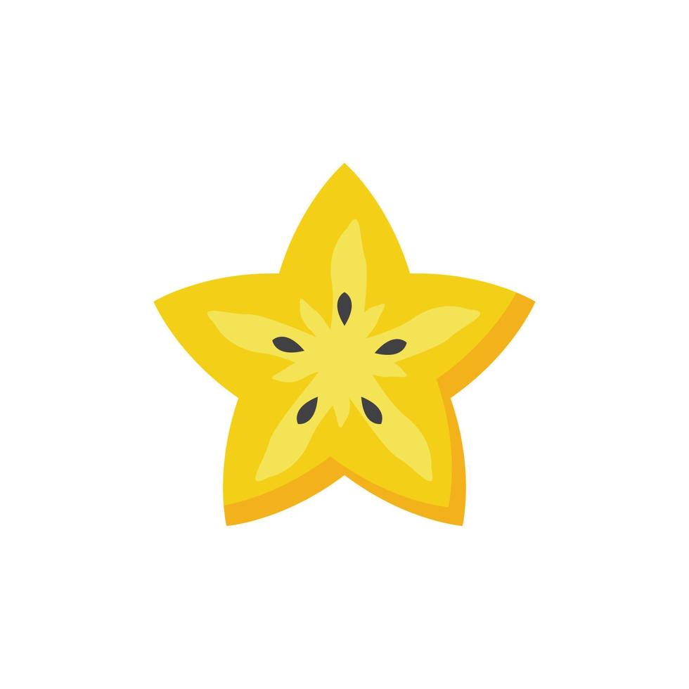 Fruta estrella icono diseño vector