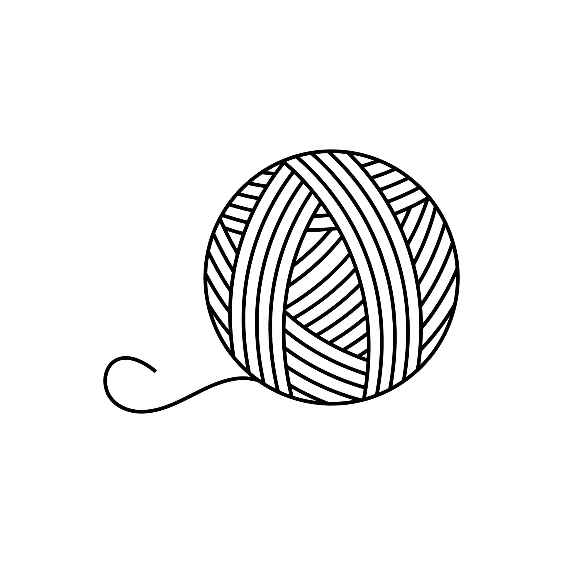 yarn ball icon design template vector 7636228 Vector Art at Vecteezy