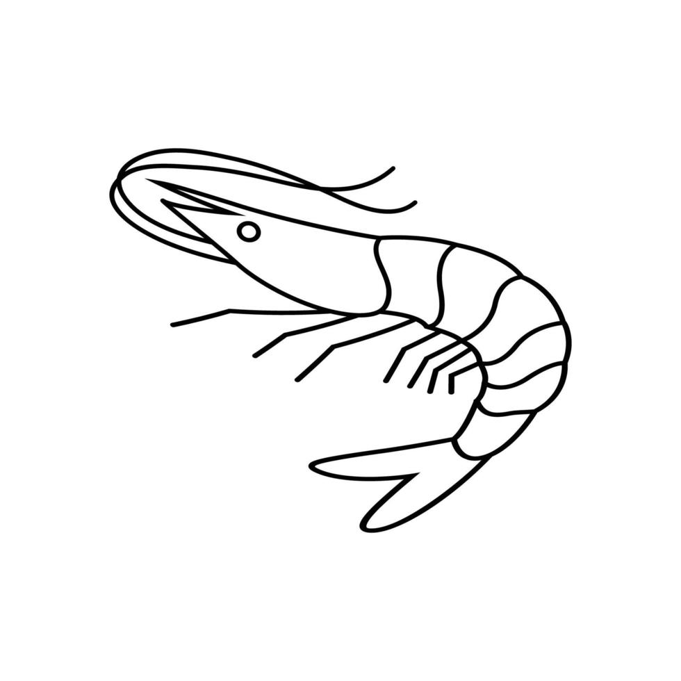 Shrimp Icon Vector