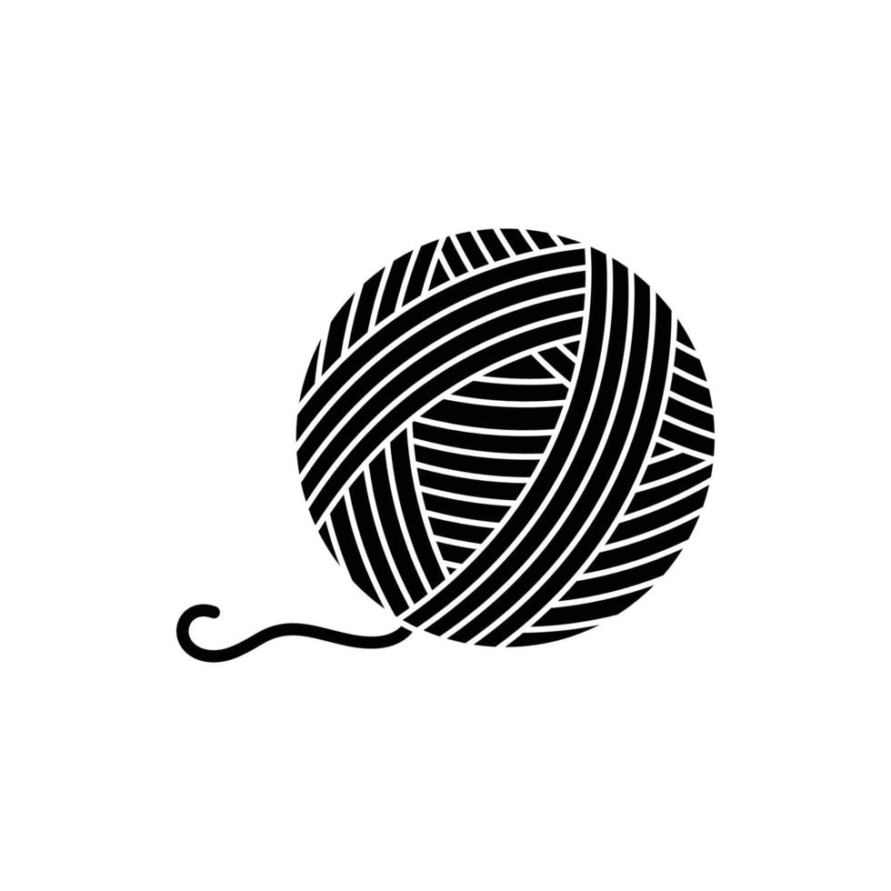 yarn ball icon 20190987 Vector Art at Vecteezy