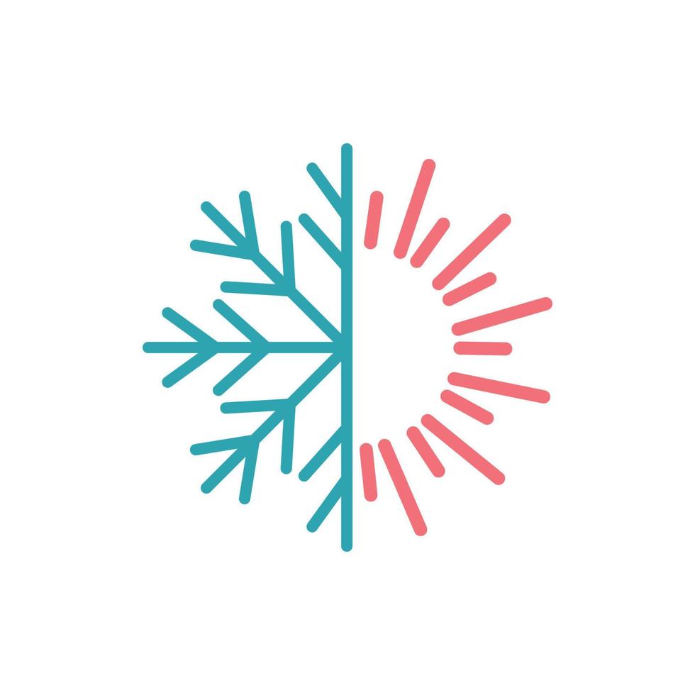 hot and cold logo 20190997 Vector Art at Vecteezy