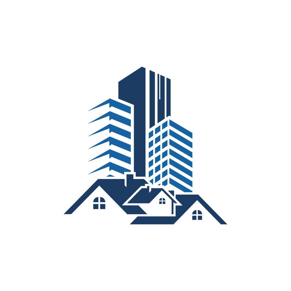 logotipo inmobiliario vector