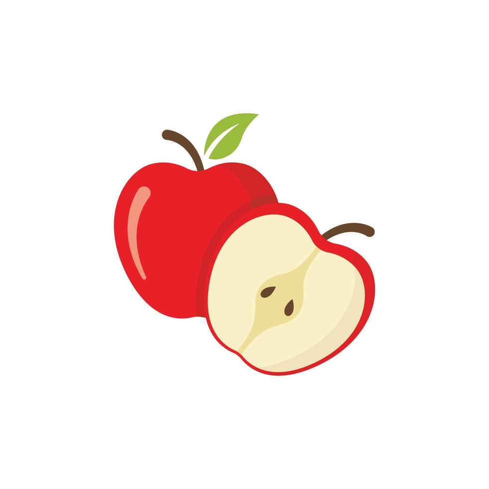 apple flat icon vector