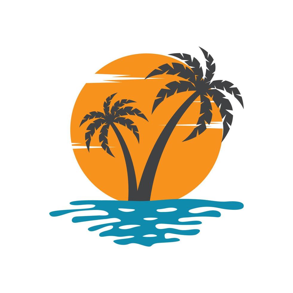 palm beach logo vector