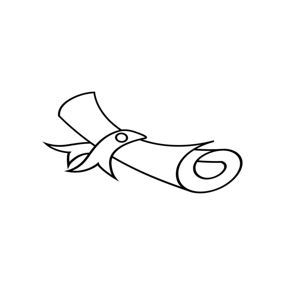 diploma icon vector