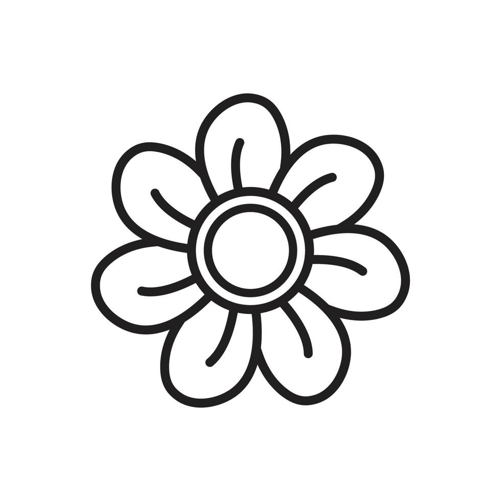 flower icon vector 20191051 Vector Art at Vecteezy