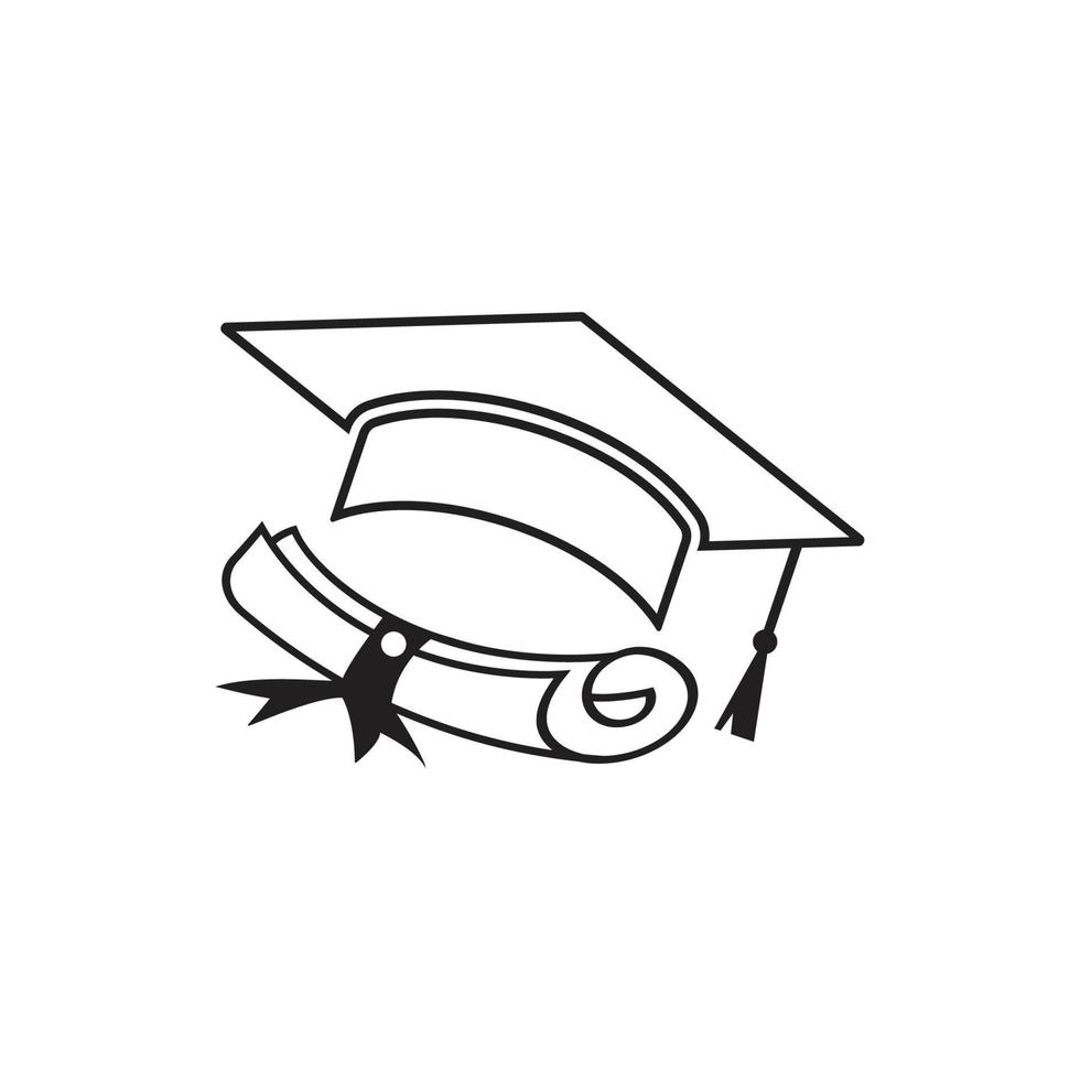diploma grduation icon vector