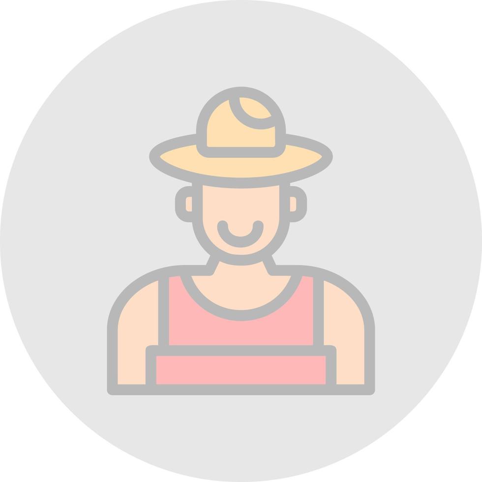 Farmer Vector Icon Design
