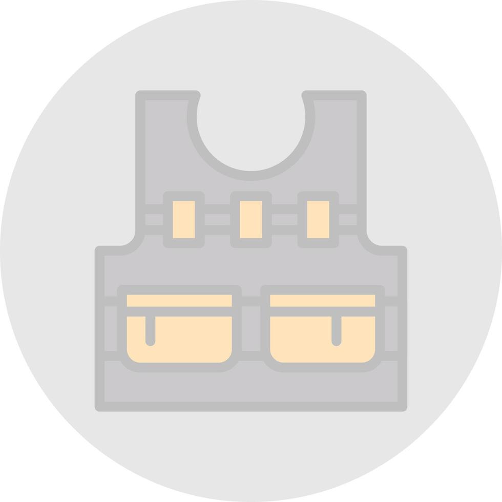 Bulletproof Vest Vector Icon Design