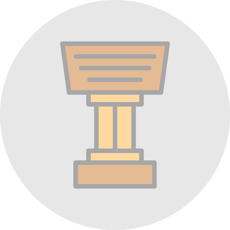 Stand Vector Icon Design