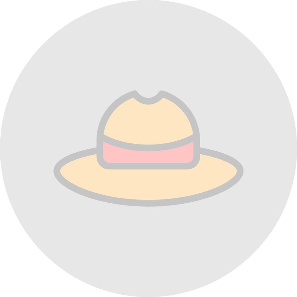 diseño de icono de vector de sombrero