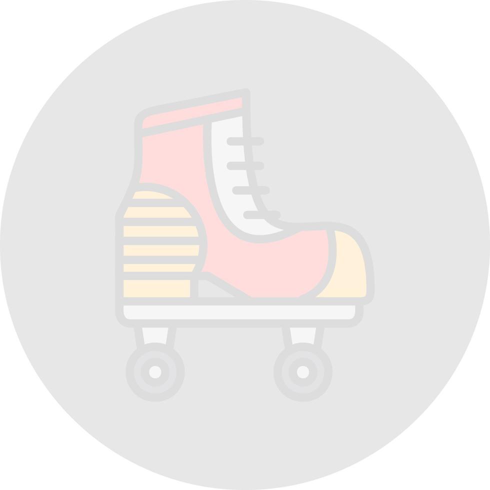 Roller Skate Vector Icon Design