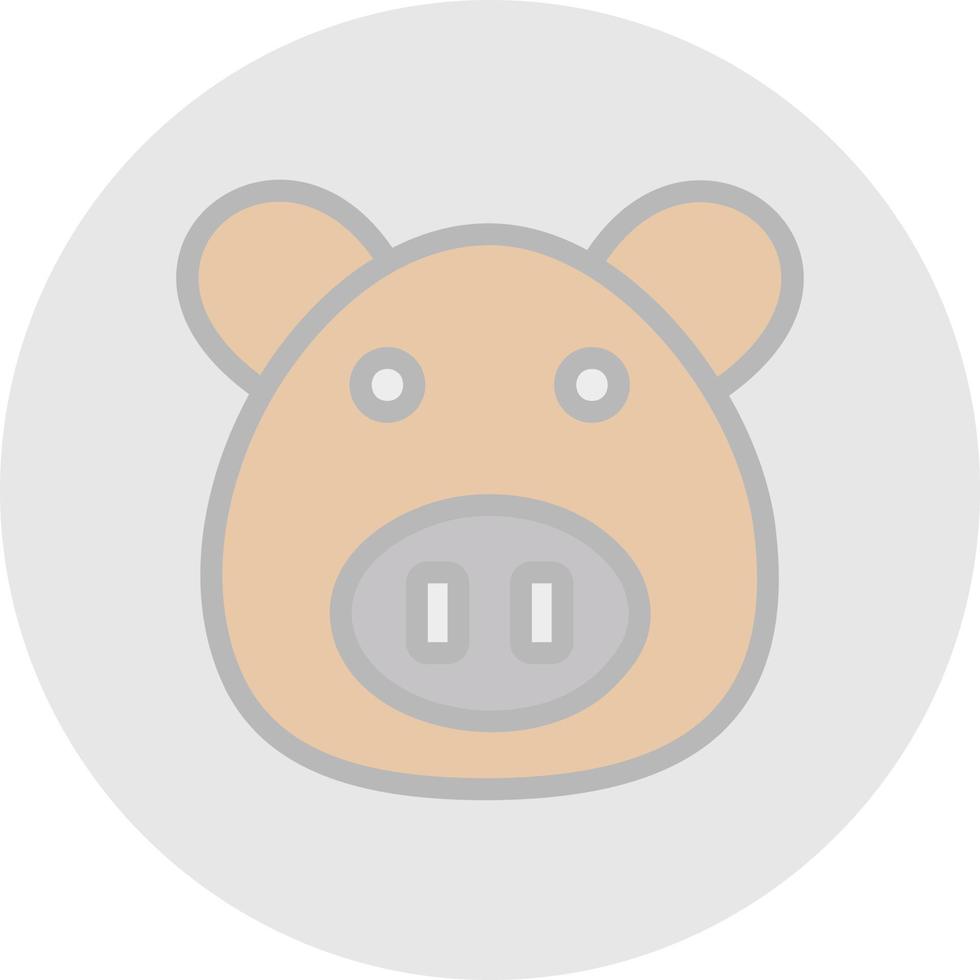 Pig Vector Icon Design