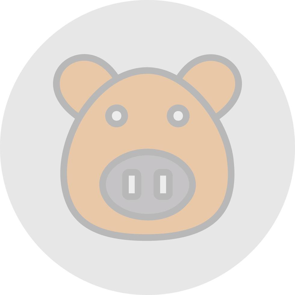 Pig Vector Icon Design