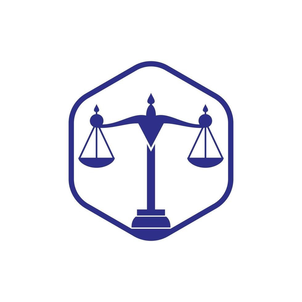 diseño de logo de ley y abogado. bufete de abogados y diseño de logotipo vectorial de oficina. vector