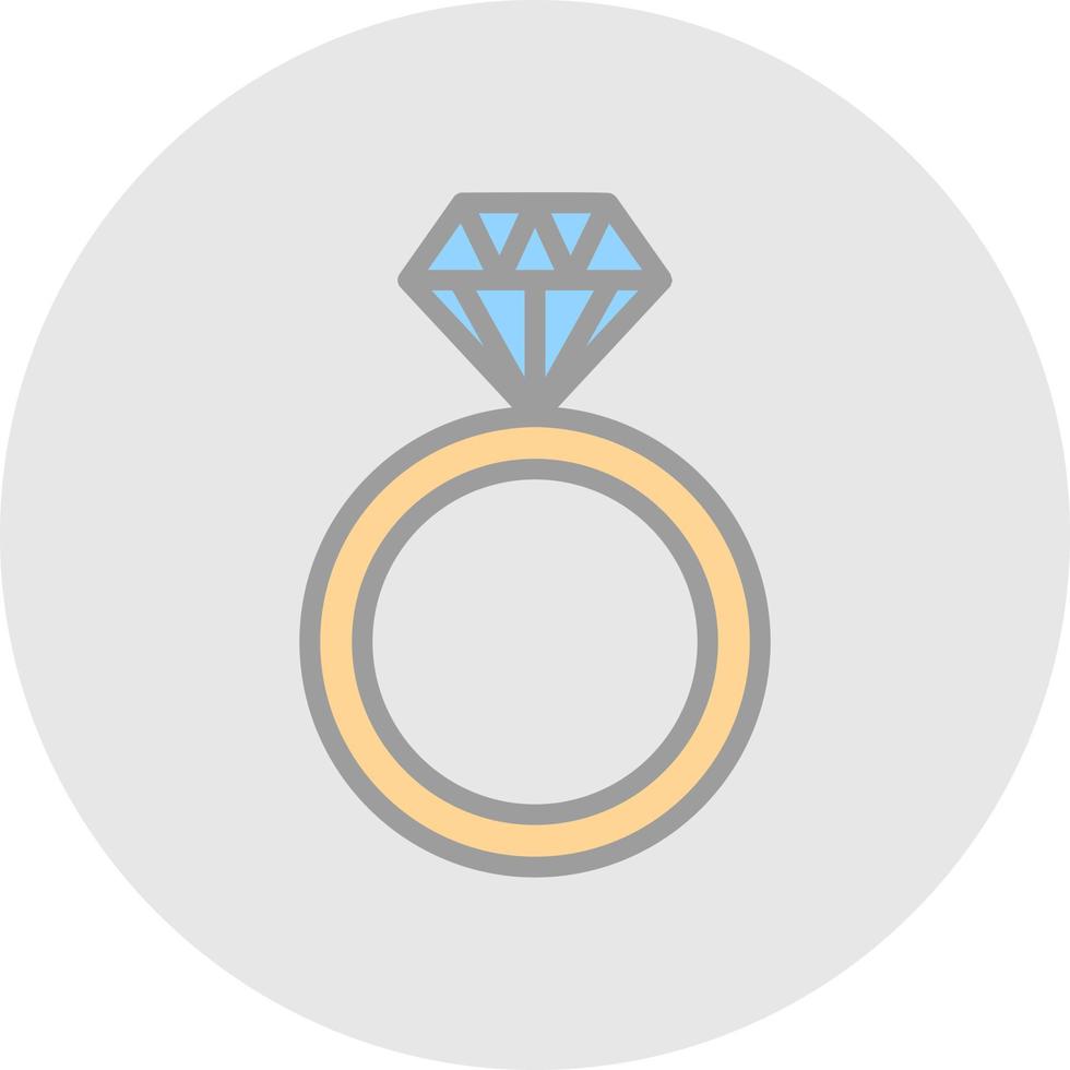 Diamond Ring Vector Icon Design