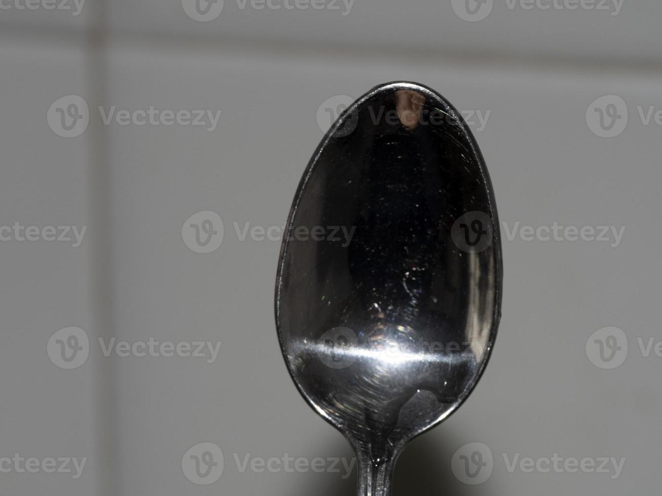 empty spoon close up macro photo