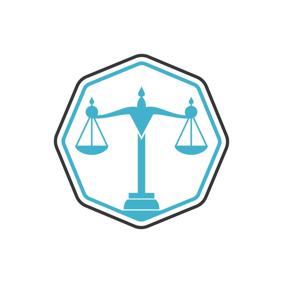 diseño de logo de ley y abogado. bufete de abogados y diseño de logotipo vectorial de oficina. vector