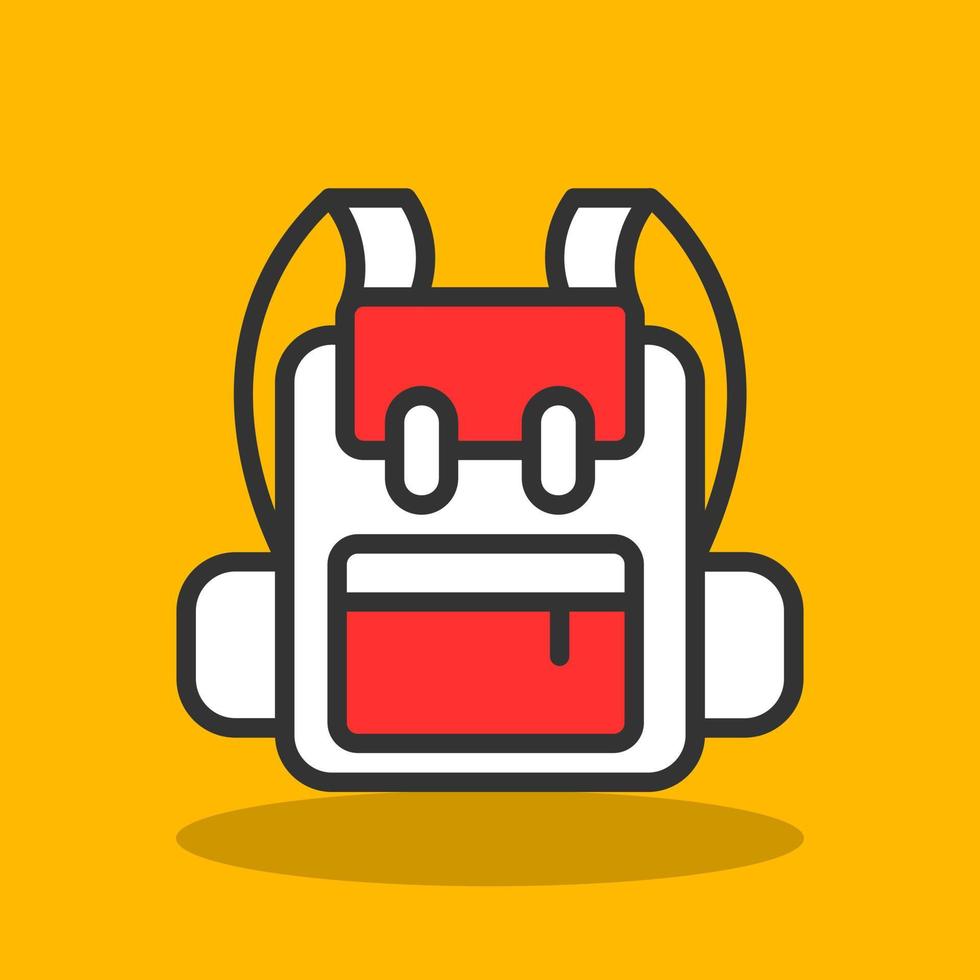 Backpack Vector Icon Design