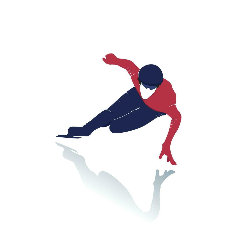 Ice skater vector design. Winter sport. Figure skating. Vector illustration.