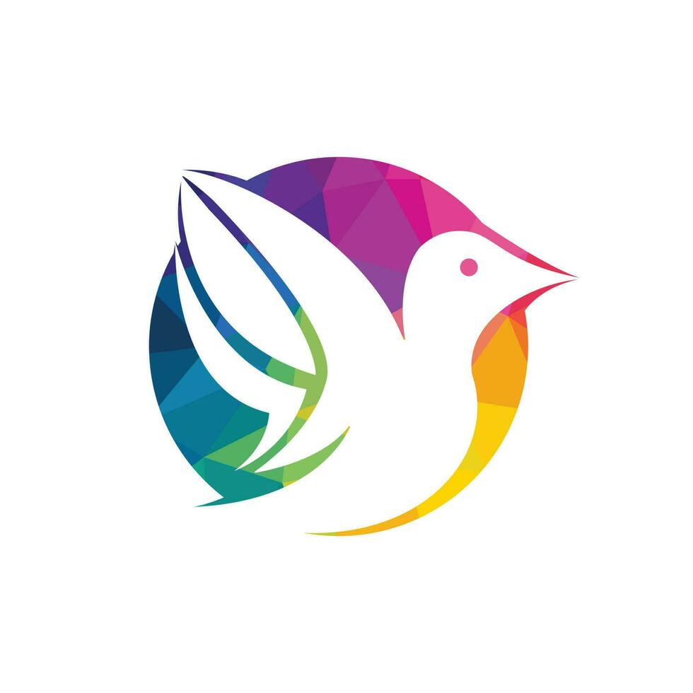 Bird vector logo design. Creative bird vector logo design template.