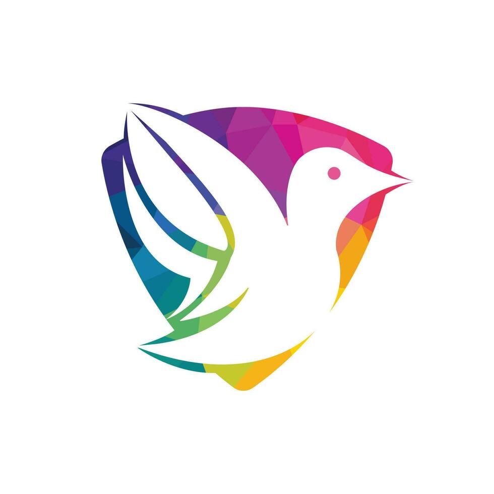 Bird vector logo design. Creative bird vector logo design template.