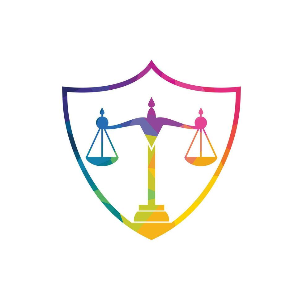 Law and Attorney Logo Design. Law firm and office vector logo design.