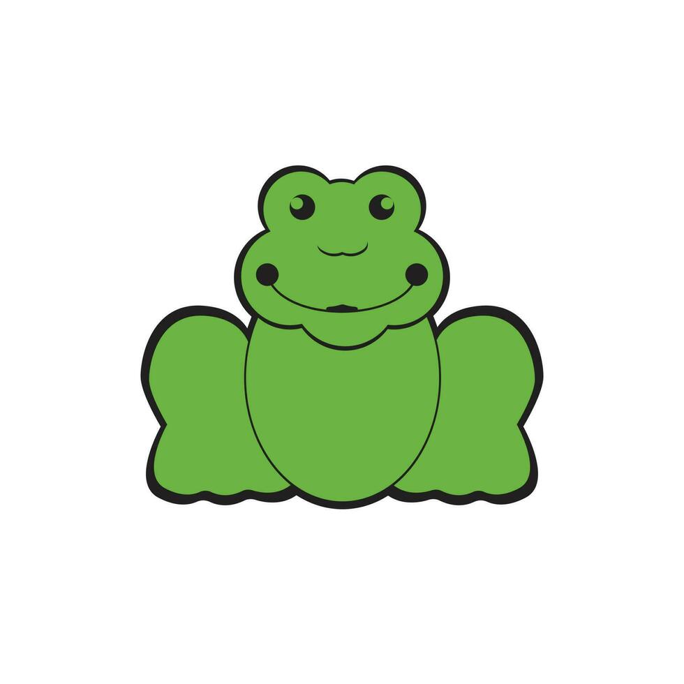 Frog icon isolated on white background. Frog icon simple sign. Frog icon trendy and modern symbol for graphic and web design. vector