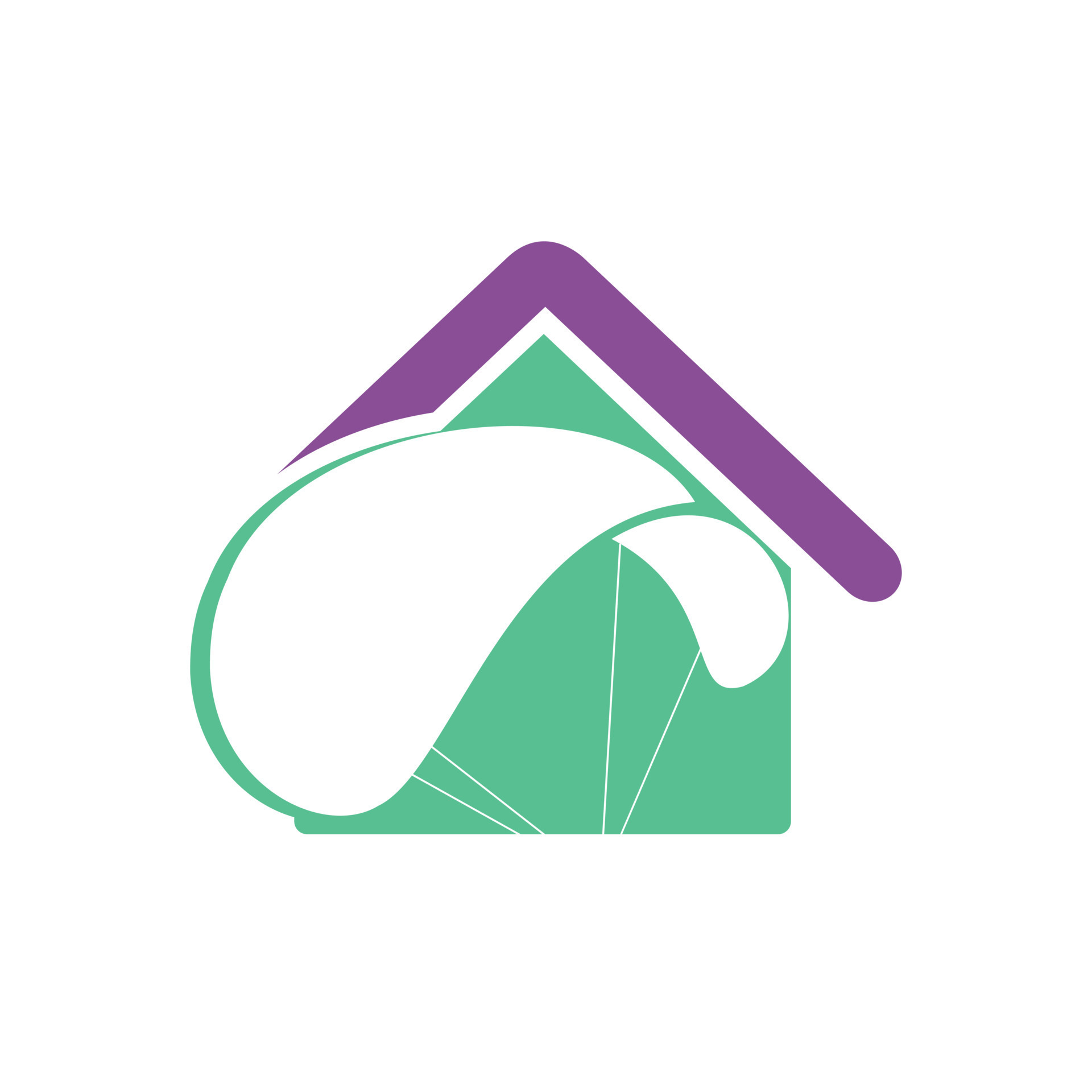 Parachute home shape logo design. Delivery air balloon symbol. 20192922