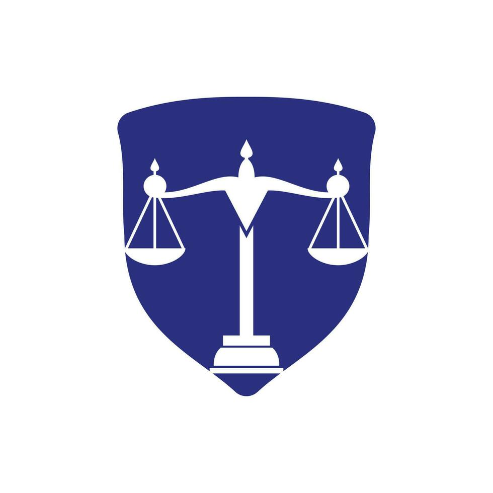 diseño de logo de ley y abogado. bufete de abogados y diseño de logotipo vectorial de oficina. vector