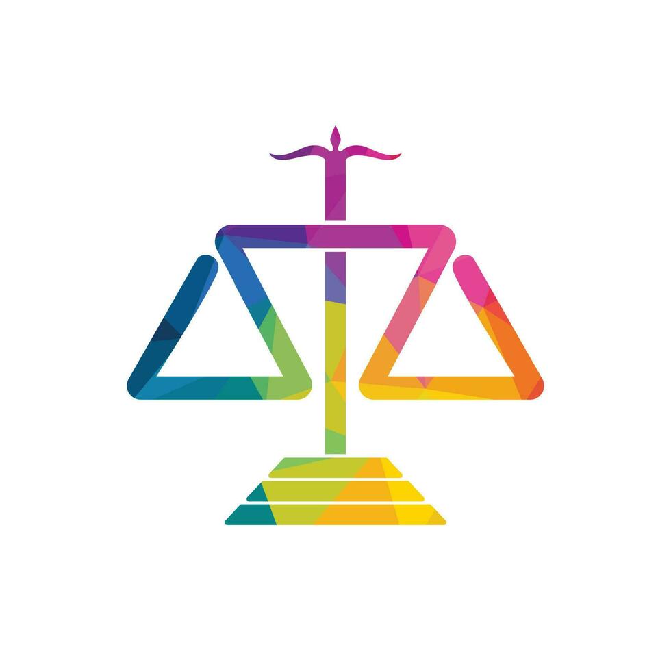 Law and Attorney Logo Design. Law firm and office vector logo design.