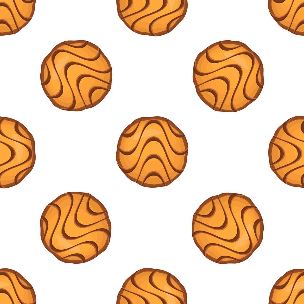 Pattern homemade cookie different taste in pastry biscuit vector