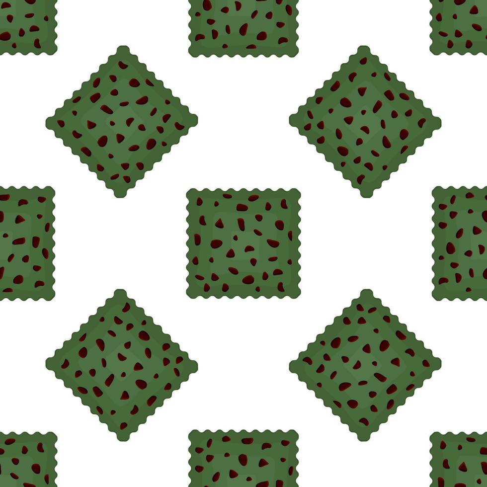 Pattern homemade cookie different taste in pastry biscuit vector