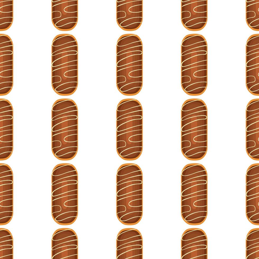 Pattern homemade cookie different taste in pastry biscuit vector