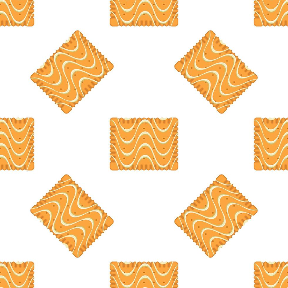 Pattern homemade cookie different taste in pastry biscuit vector