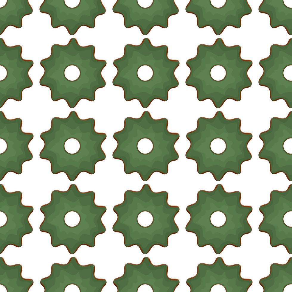 Pattern homemade cookie different taste in pastry biscuit vector