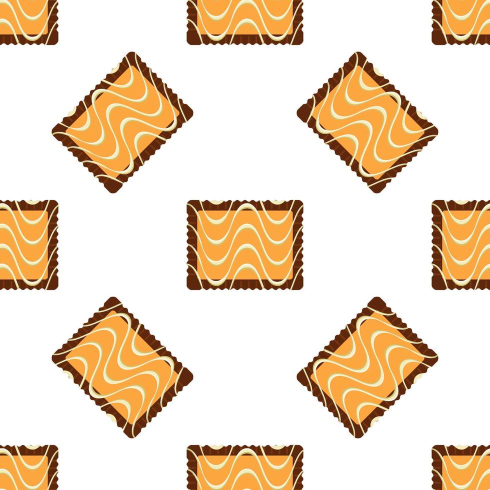 Pattern homemade cookie different taste in pastry biscuit vector